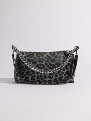LEOPARD SADDLE SHOULDER BAG