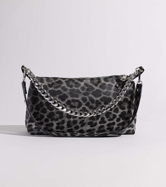 LEOPARD SADDLE SHOULDER BAG