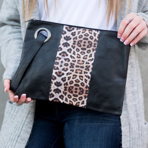 Leopard Dual Tone Clutch