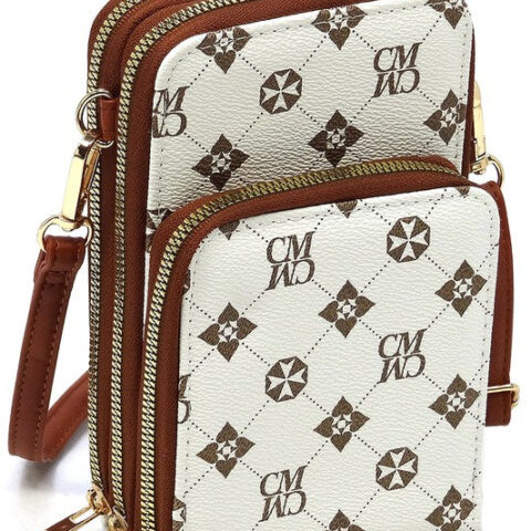 Monogrammed Crossbody Bag Cell Phone Purse